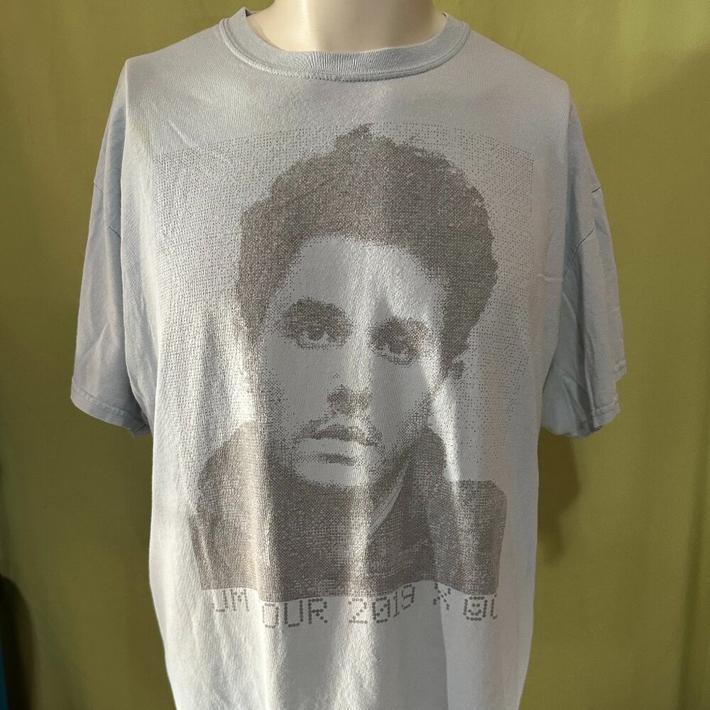 John Mayer 2019 World Tour X OC Men's Blue T Shirt XL Gildan Cotton